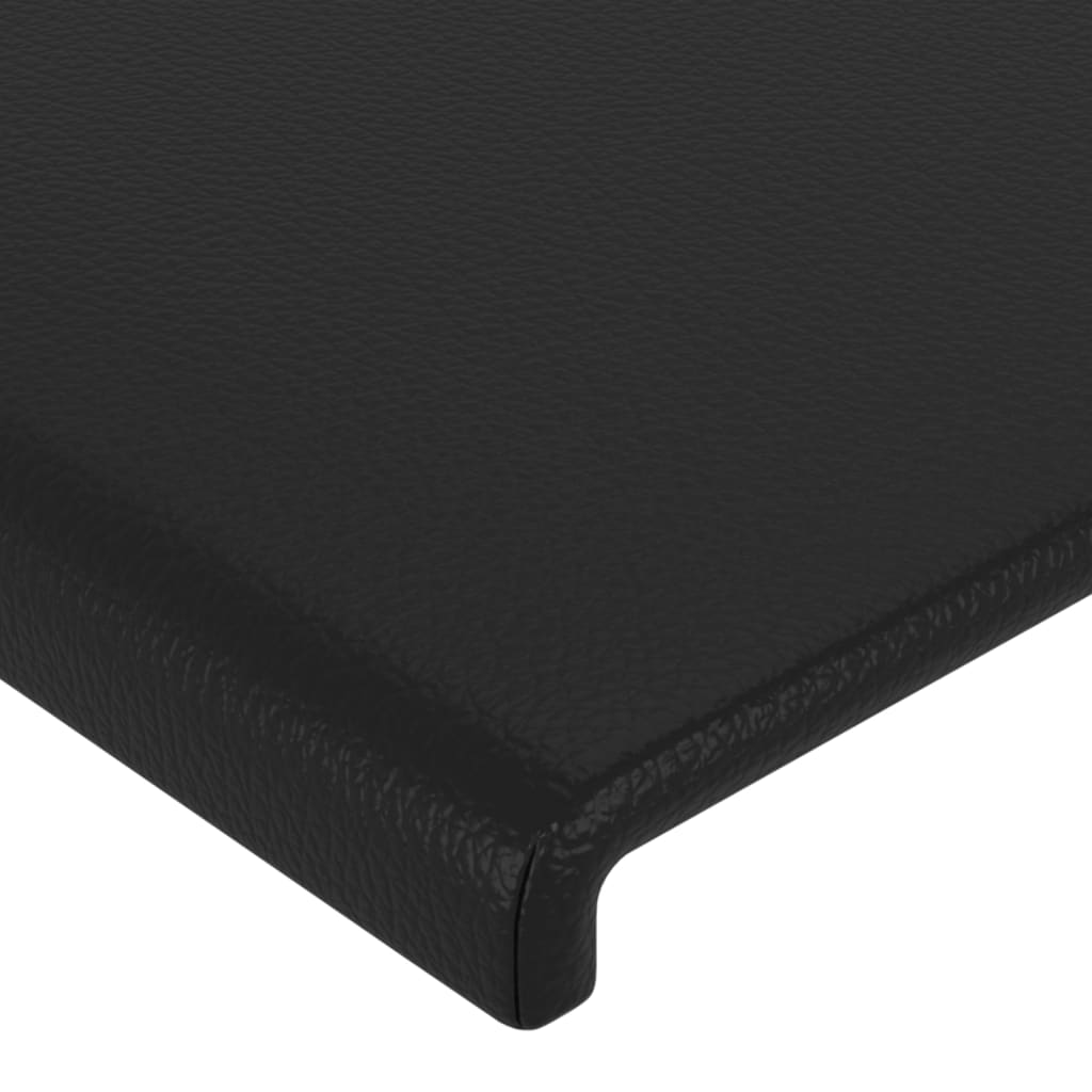 Cabeceiras preto 200x5x78/88 cm couro artificial