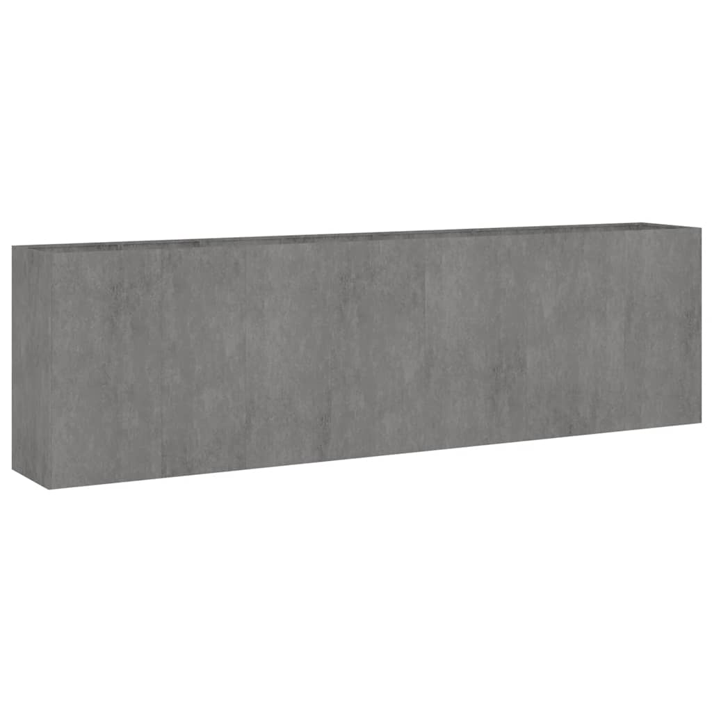 Canteiro elevado de jardim 280x40x80 cm aço corten