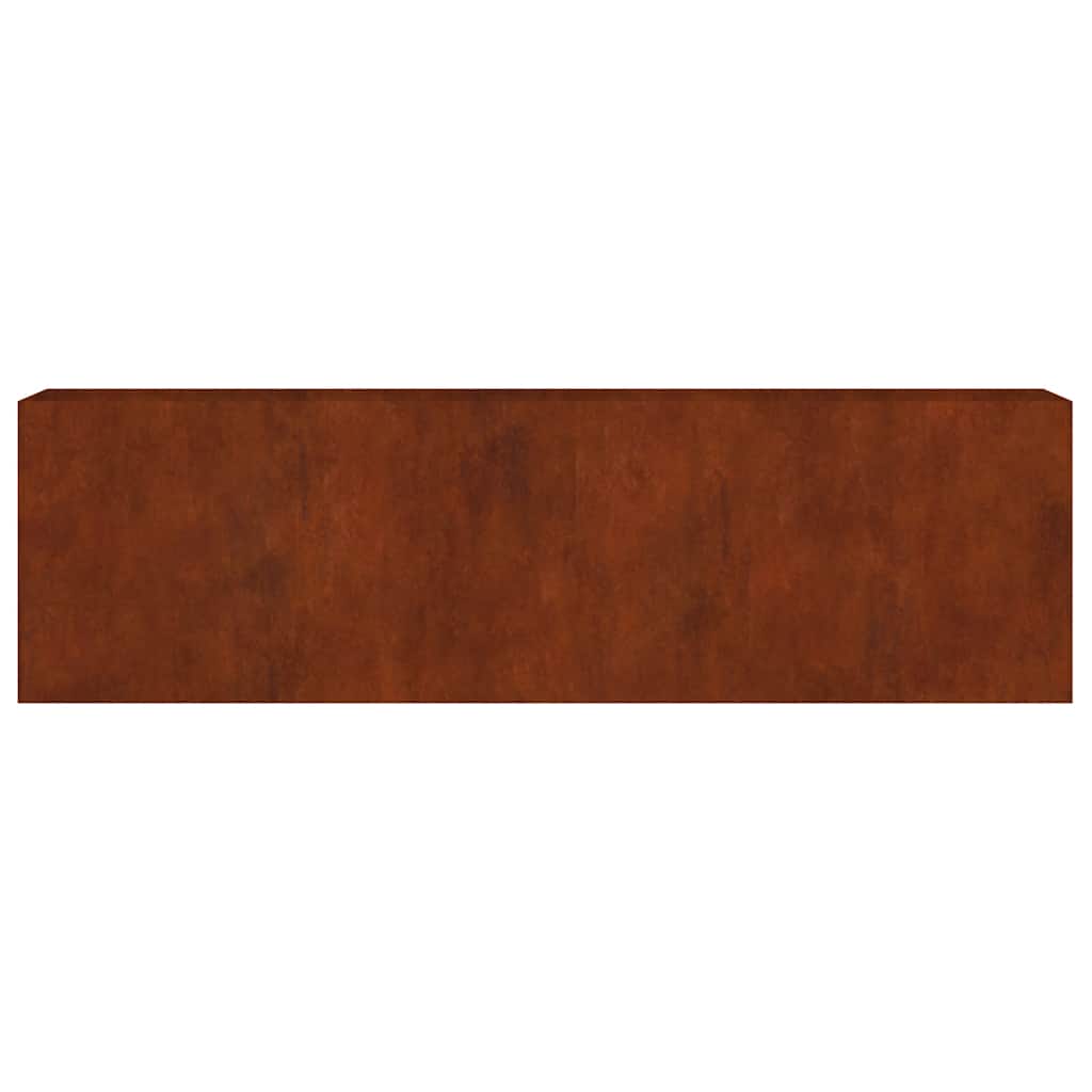Canteiro elevado de jardim 280x40x80 cm aço corten