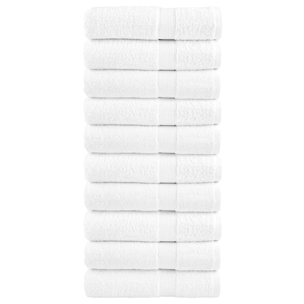 Toalhas de banho premium solund 10pcs 70x140 cm 600 gsm branco