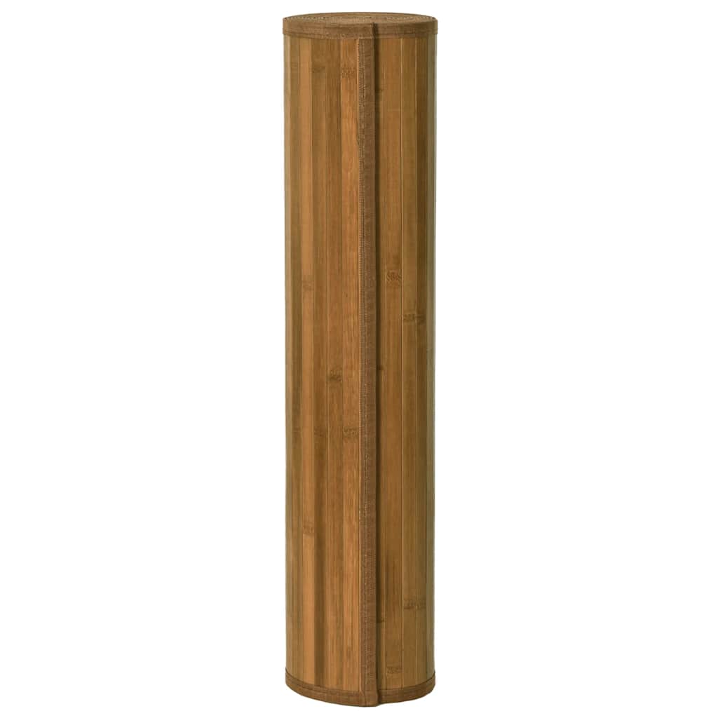 Tapete retangular 60x200 cm bambu castanho