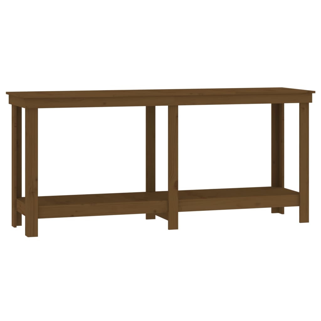 Banco de trabalho 180x50x80 cm pinho maciço castanho mel