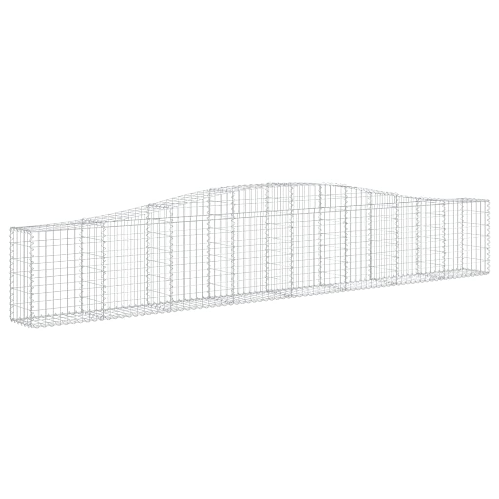 Cestos gabião arqueados 25pcs 400x30x60/80 cm ferro galvanizado