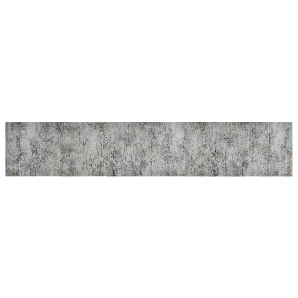 Tapete de cozinha lavável 60x300 cm veludo padrão betão