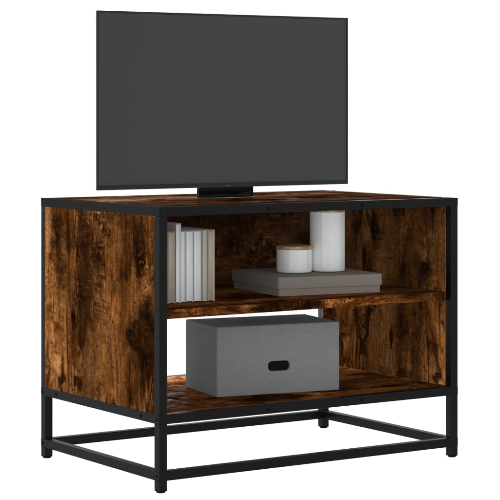 Móvel de TV 61x40x46 cm derivados madeira/metal carvalho fumado