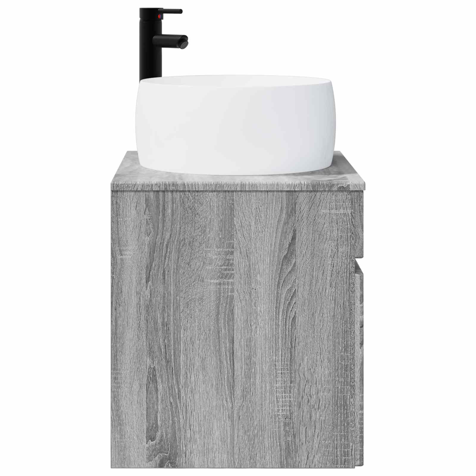 Vanidade de pia de parede sonoma cinzento 49 x 44,5 x 66 cm