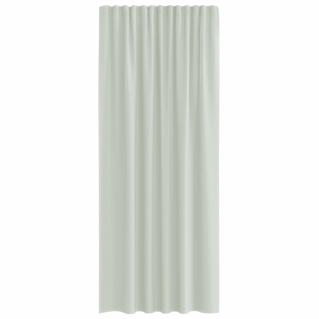 Cortinas de voile com bolsos para varão 2 pcs cinzento-claro