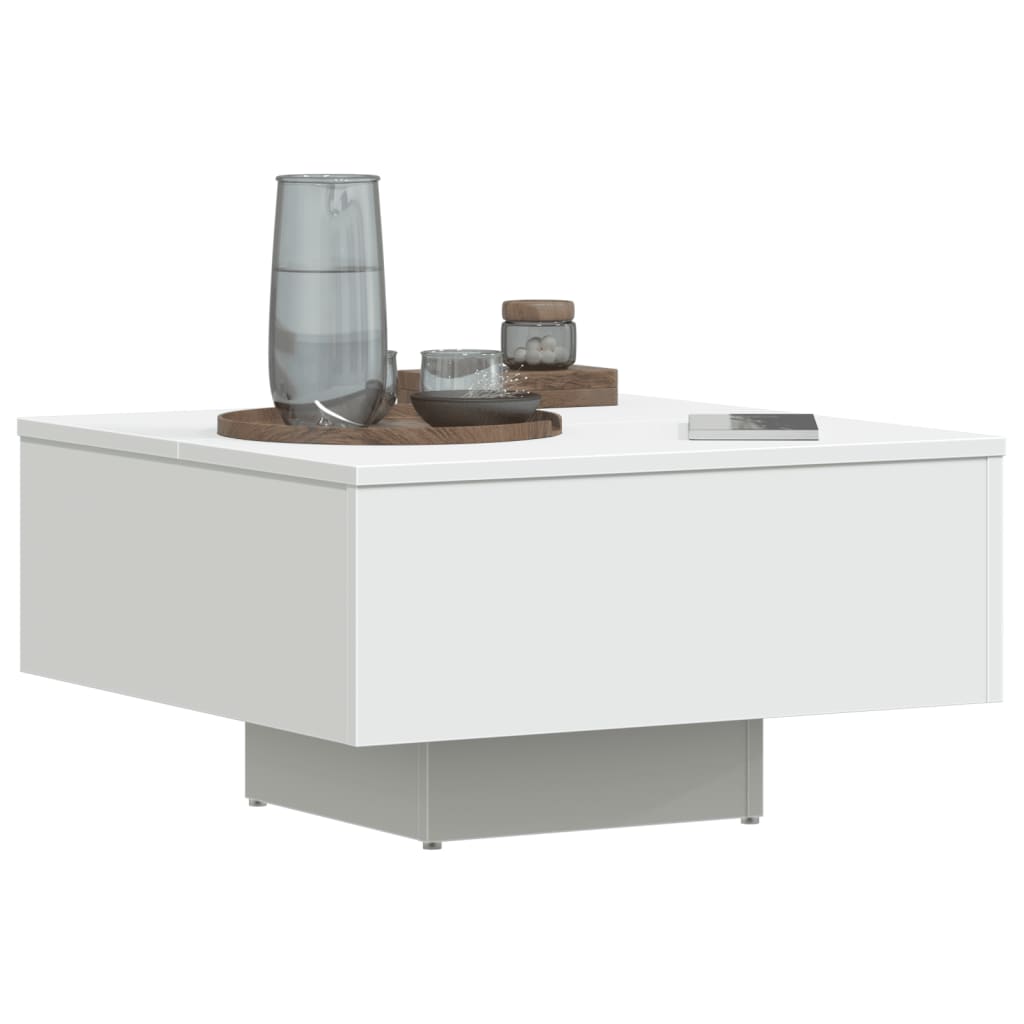 Mesa de centro 60x60x31,5 cm derivados de madeira branco