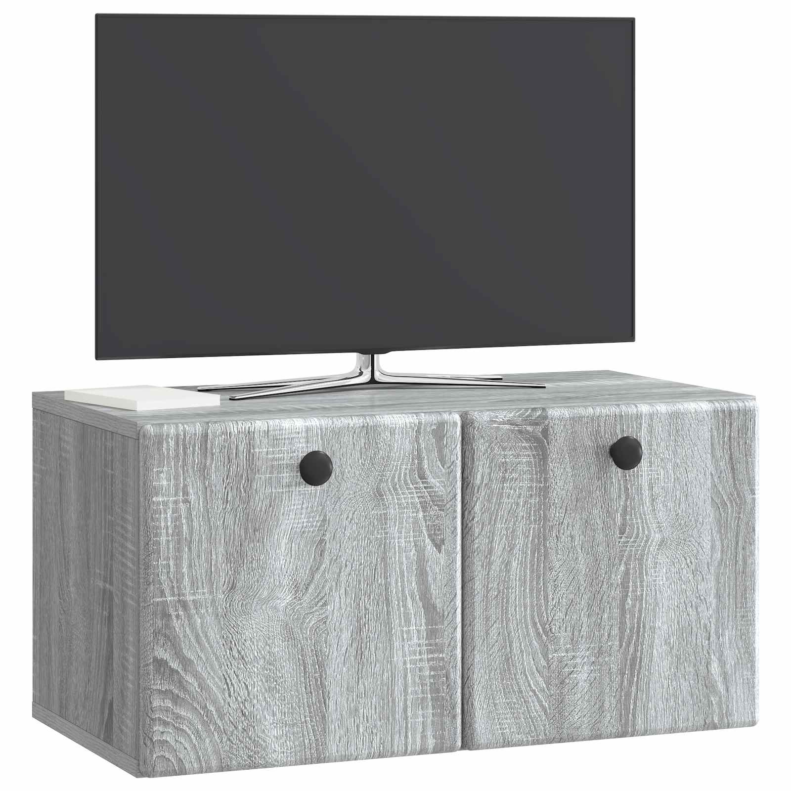 Gabinete de TV de parede 59,5 x 31 x 30 cm sonoma cinzento