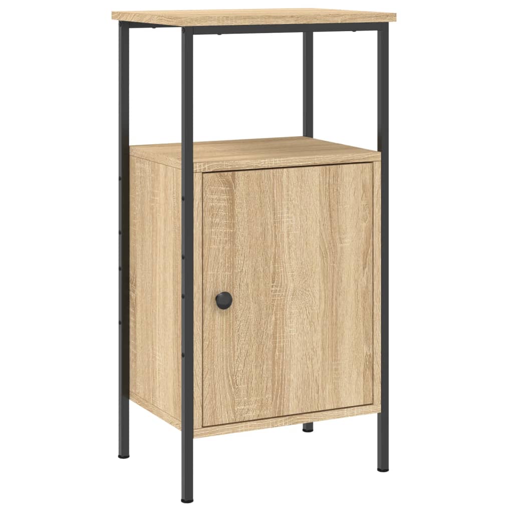 Mesa de cabeceira 41x31x80 cm derivados madeira carvalho sonoma