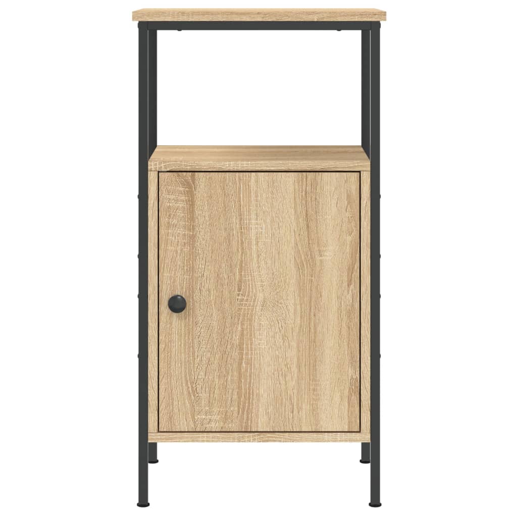 Mesa de cabeceira 41x31x80 cm derivados madeira carvalho sonoma