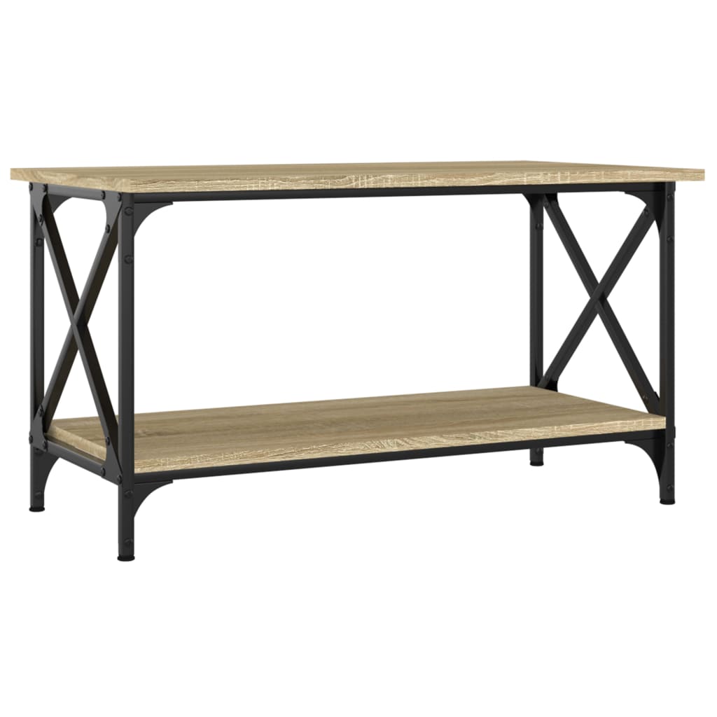 Mesa de centro 80x45x45 cm deriv. madeira/ferro carvalho sonoma