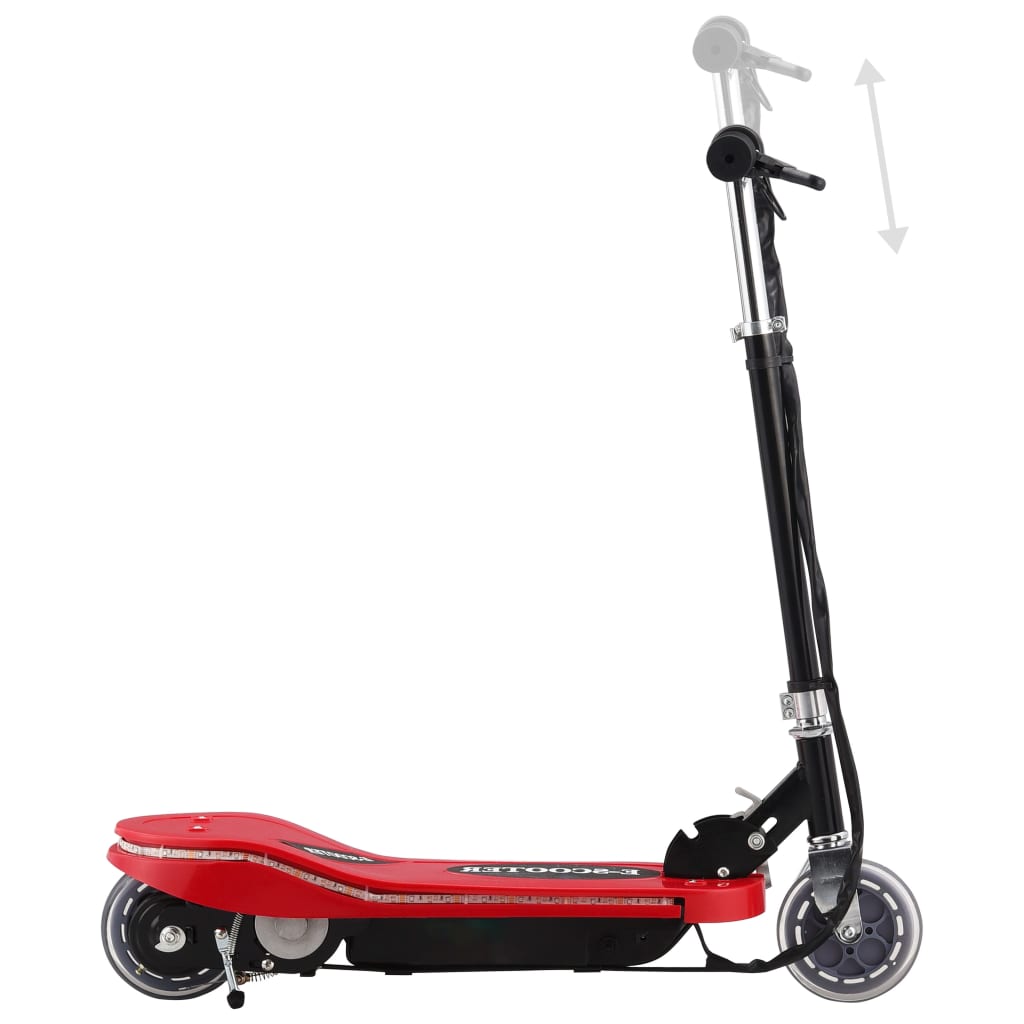 Trotinete/scooter elétrica com leds 120 w vermelho