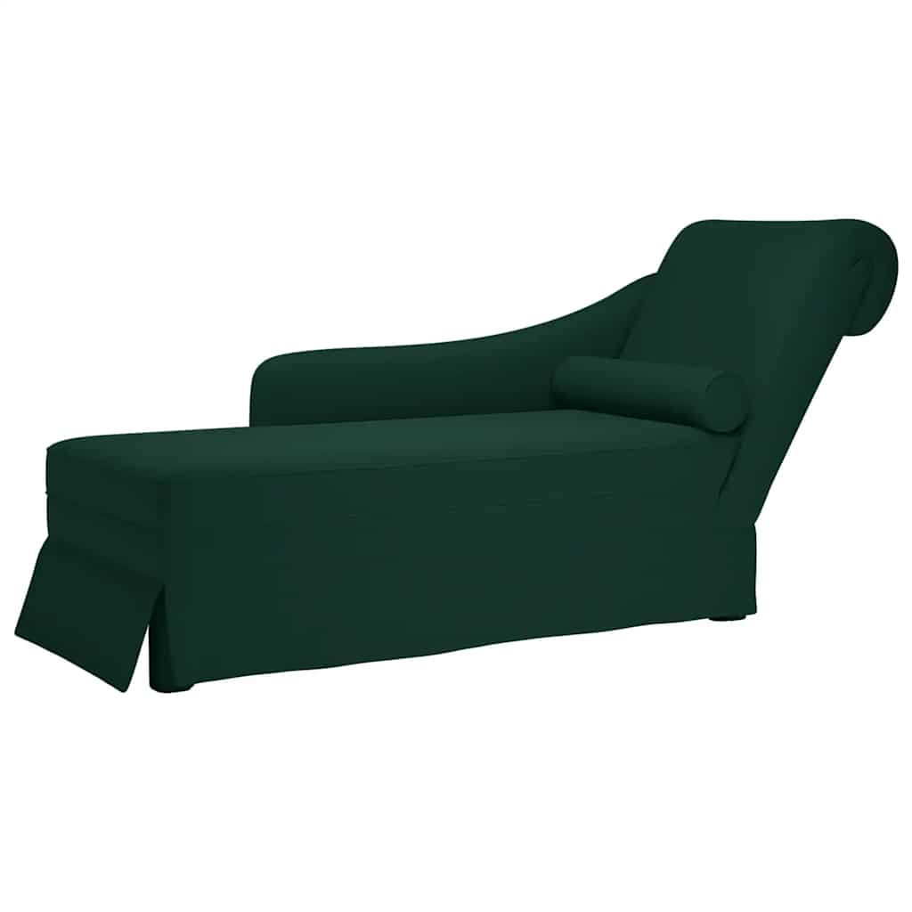 Chaise lounge c/ reforço/apoio de braços direito veludo
