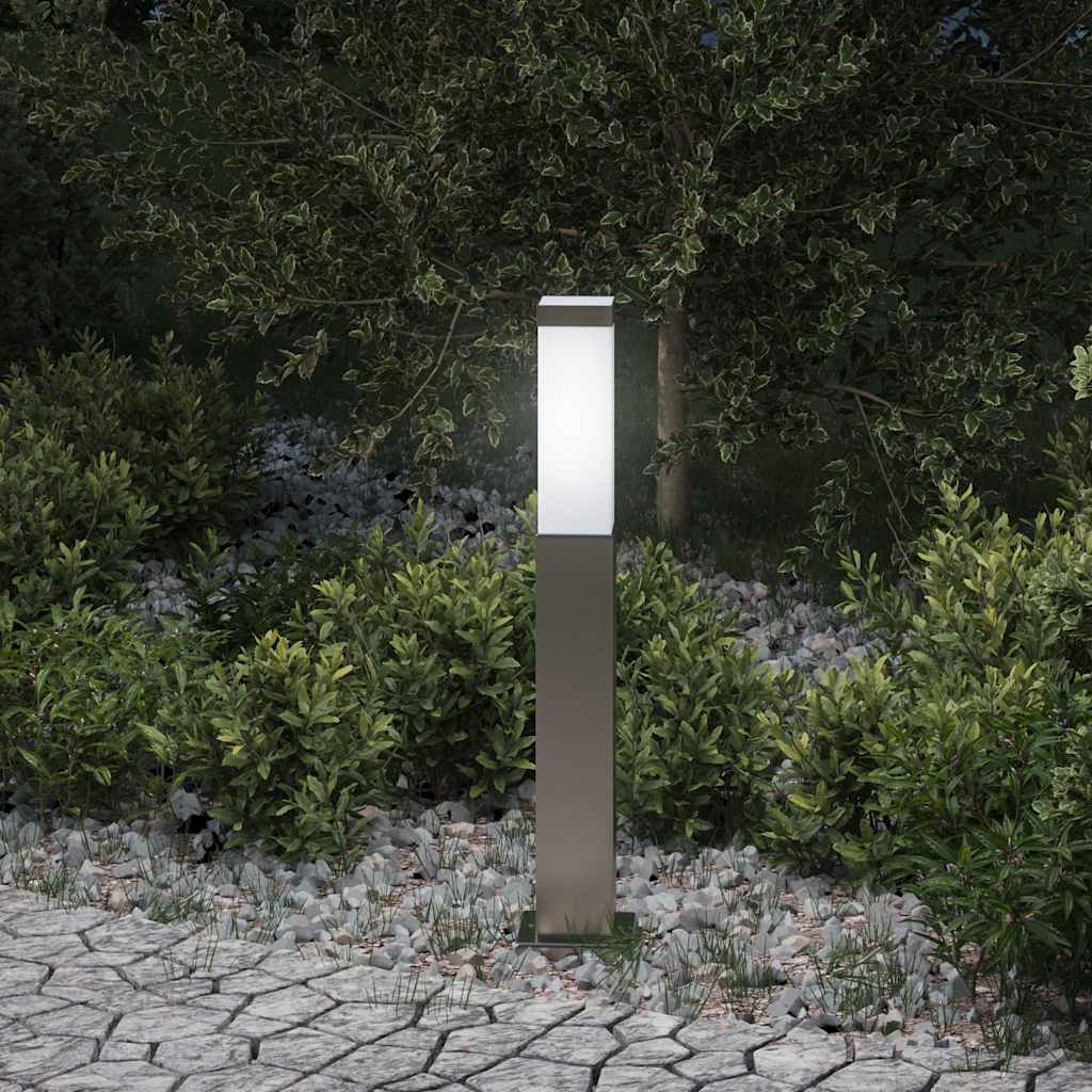 Luminária de poste 50 cm em aço inoxidável IP44
