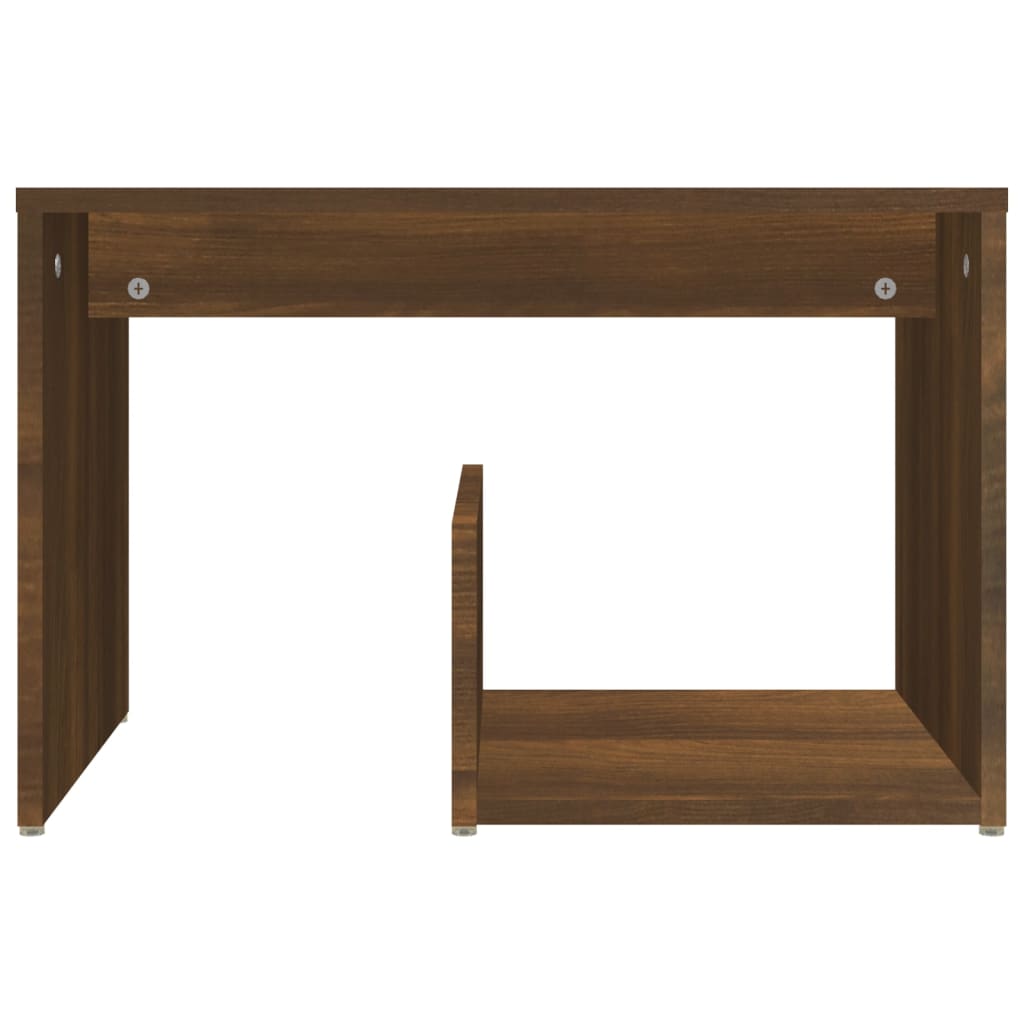 Mesa de apoio 59x36x38 cm derivados madeira carvalho castanho