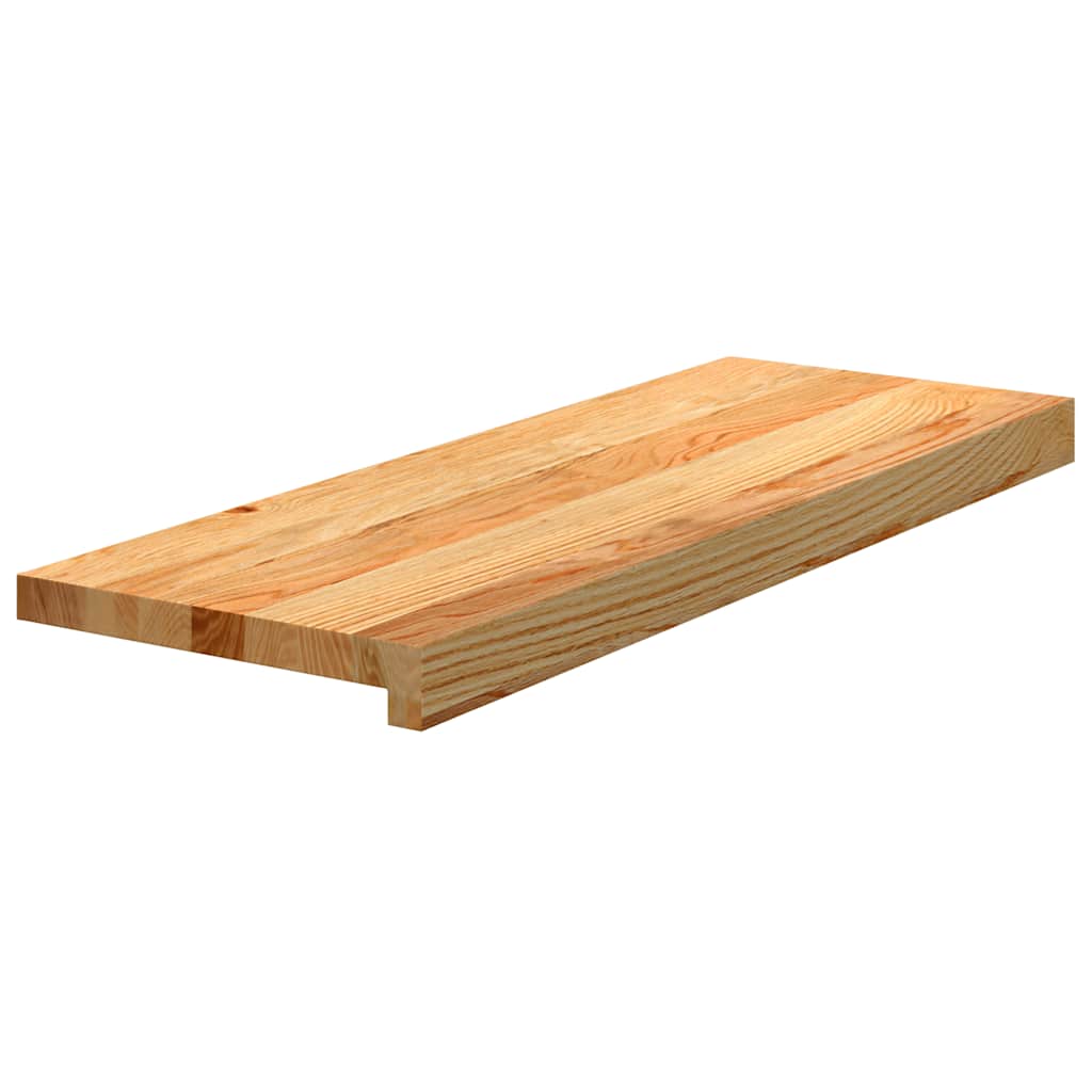 Tapetes de escada 16 pcs 70x30x2 cm carvalho castanho-claro