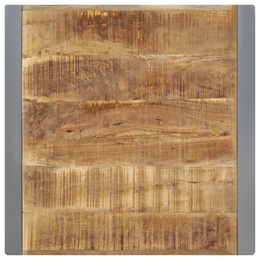 Mesa de jantar 70x70x75 cm madeira de mangueira áspera maciça