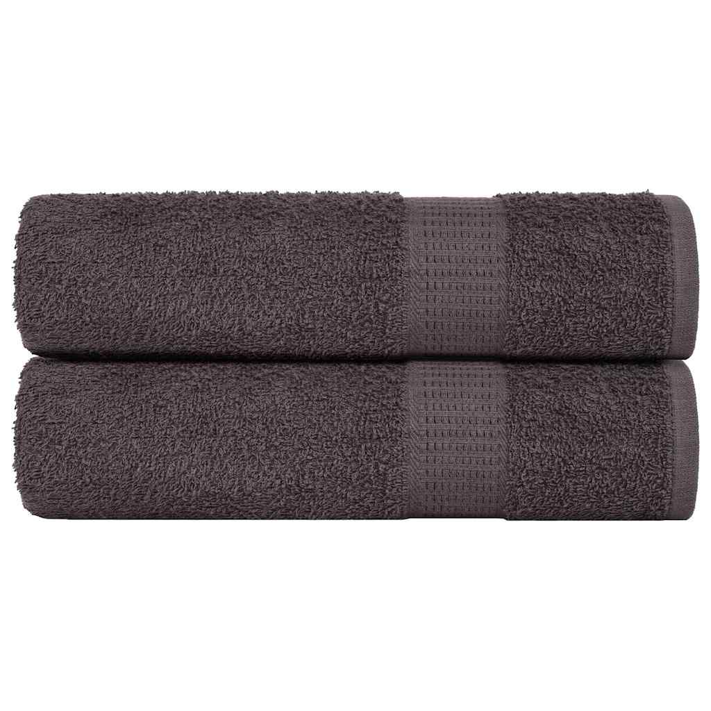 Toalhas de banho frogn 2 pcs 100x150cm 360 g/m² antracite