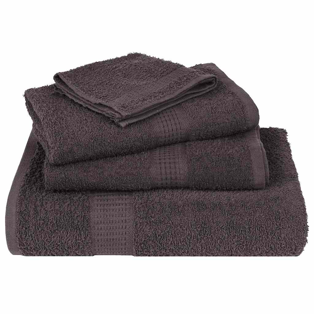Toalhas de banho frogn 2 pcs 100x150cm 360 g/m² antracite