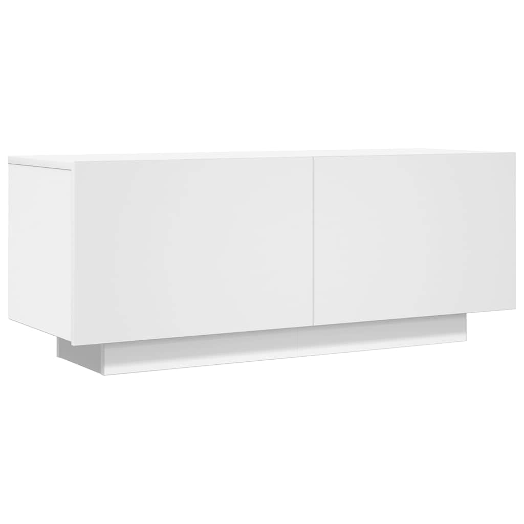 Móvel p/ TV 100x35x40cm madeira processada branco