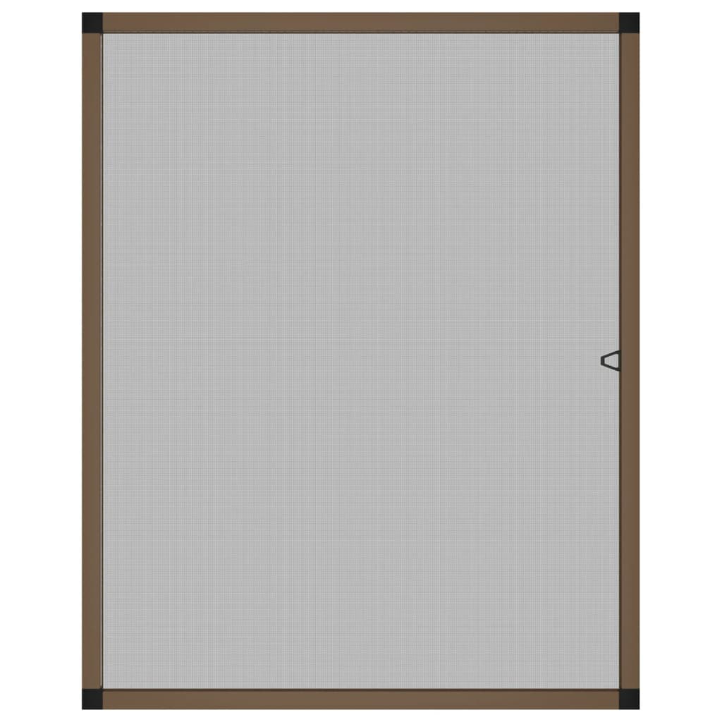 Tela anti-insetos para janelas 80x100 cm castanho