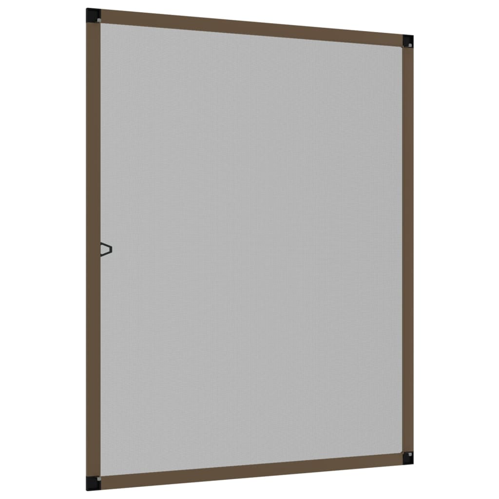 Tela anti-insetos para janelas 80x100 cm castanho