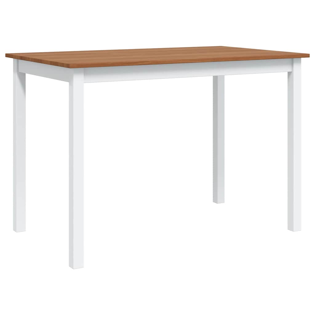 Conjunto de jantar 5 pcs castanho e branco