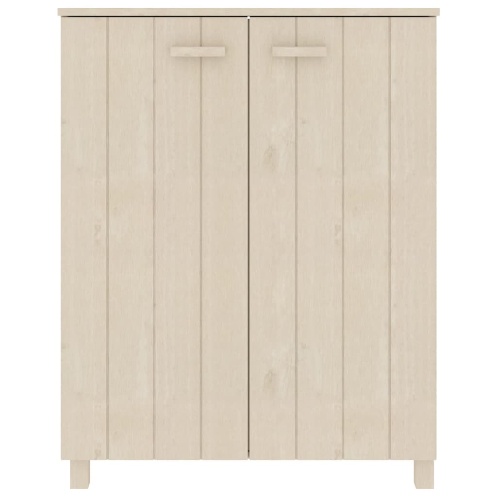 Sapateira hamar 85x40x108 cm pinho maciço castanho-mel