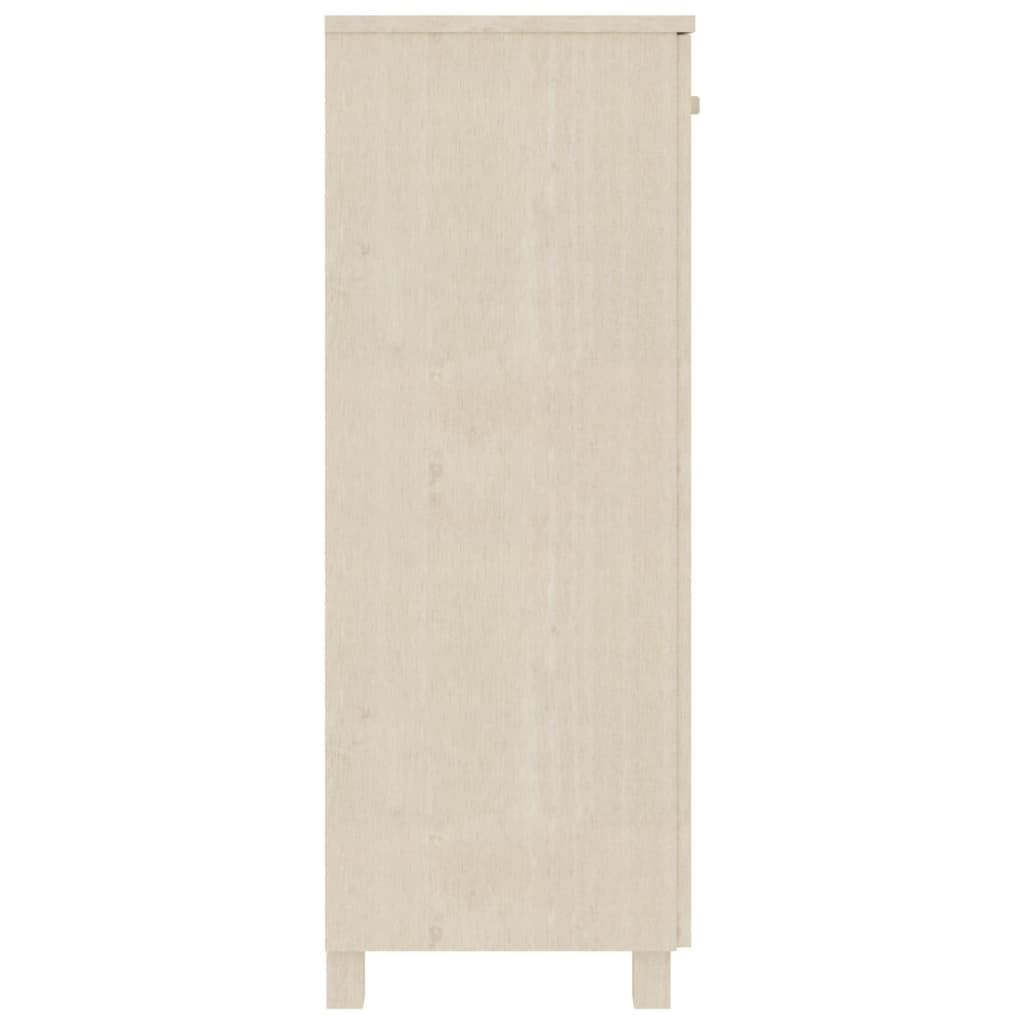 Sapateira hamar 85x40x108 cm pinho maciço castanho-mel