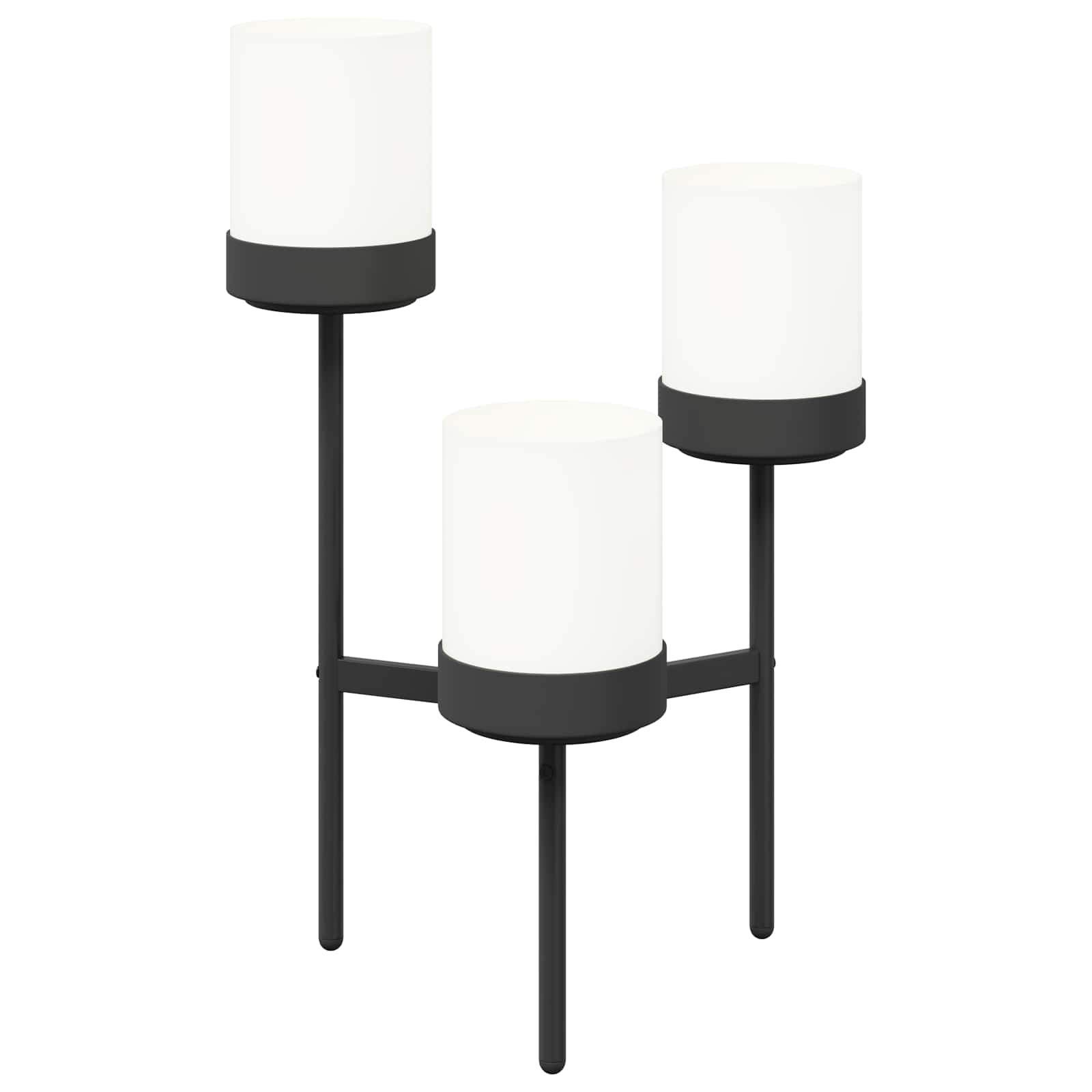 Suporte para flores branco 54 x 49 x 81 cm polipropileno e aço