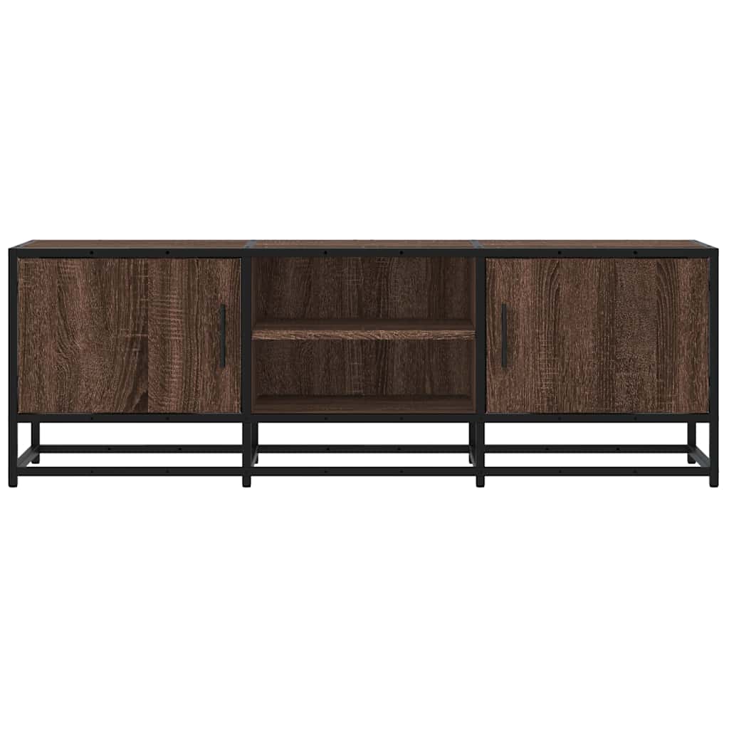Móvel TV 120x35x41 cm derivados madeira/metal carvalho castanho