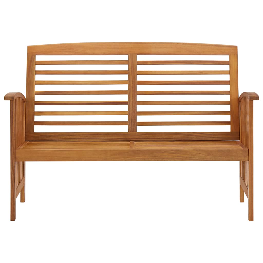 Banco de jardim 119 cm madeira de acácia maciça