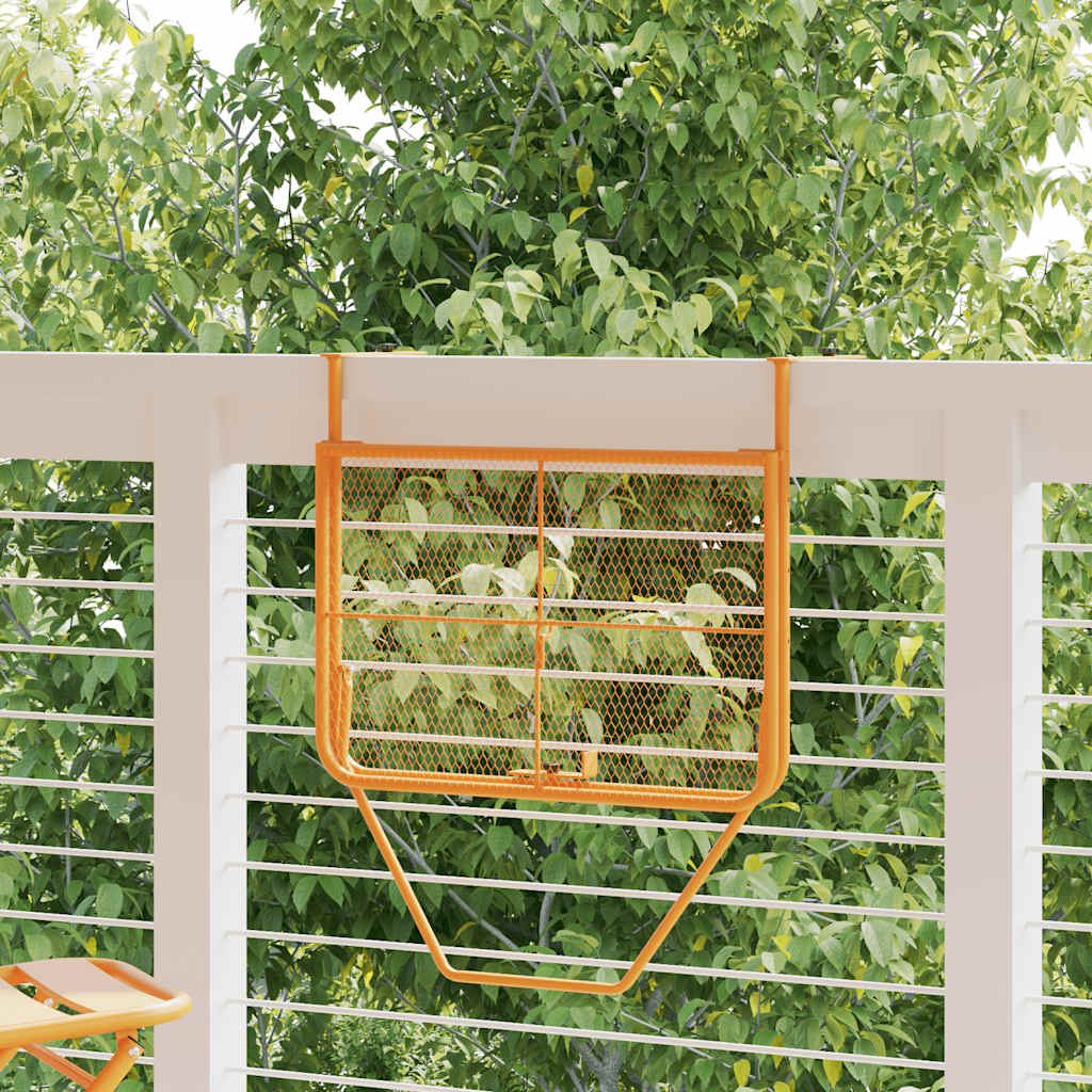 Mesa para varanda 60x40 cm aço amarelo