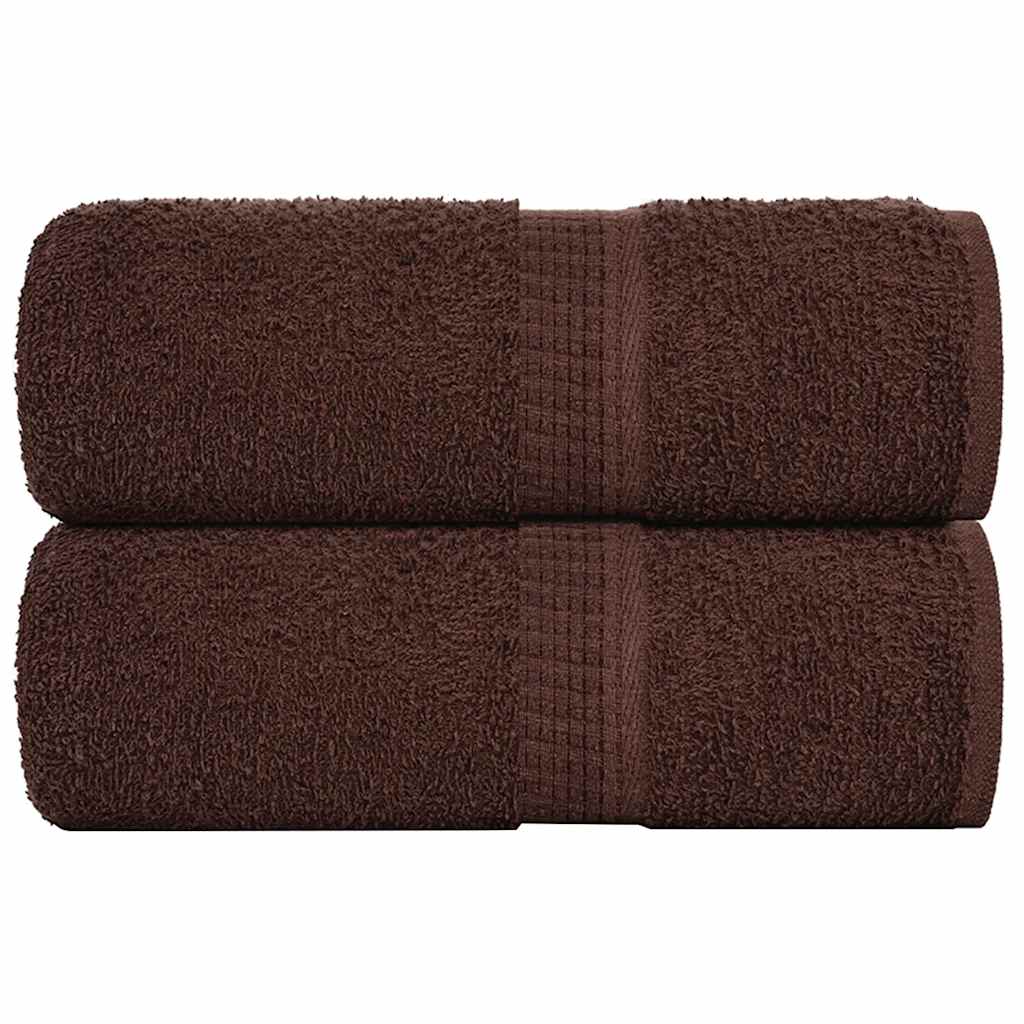 Toalhas de bidé frogn 2 pcs 30x50 cm 360 g/m² castanho