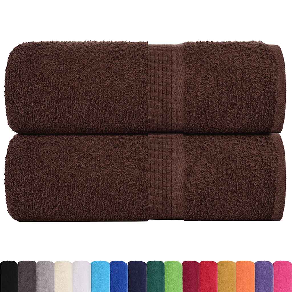 Toalhas de bidé frogn 2 pcs 30x50 cm 360 g/m² castanho