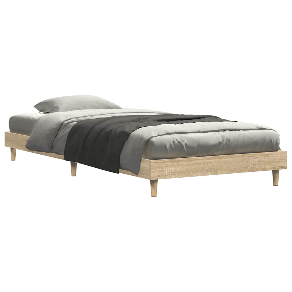 Estrutura cama s/ colchão derivados de madeira carvalho sonoma