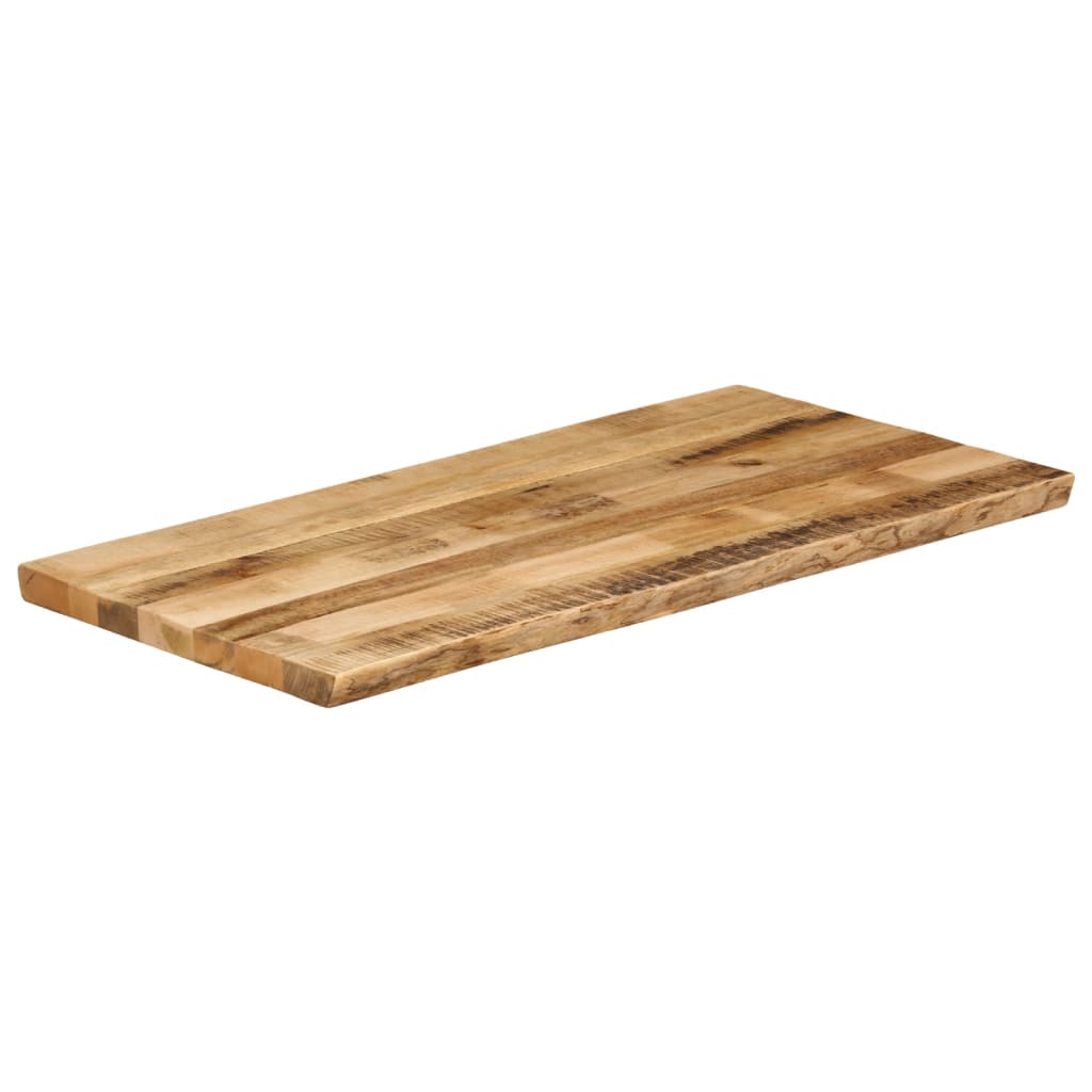 Tampo de mesa c/borda viva 120x60x3,8cm mangueira áspera maciça