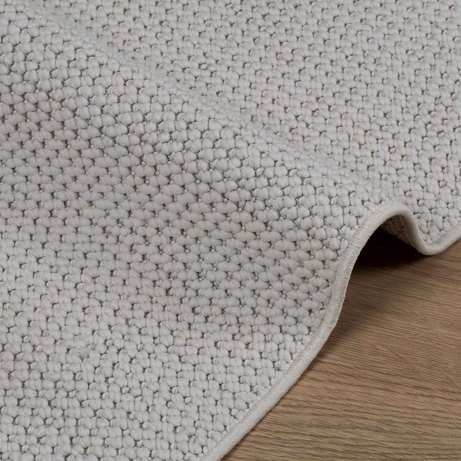 Tapetes de área quadrado lugo creme 240 x 240 cm poliéster