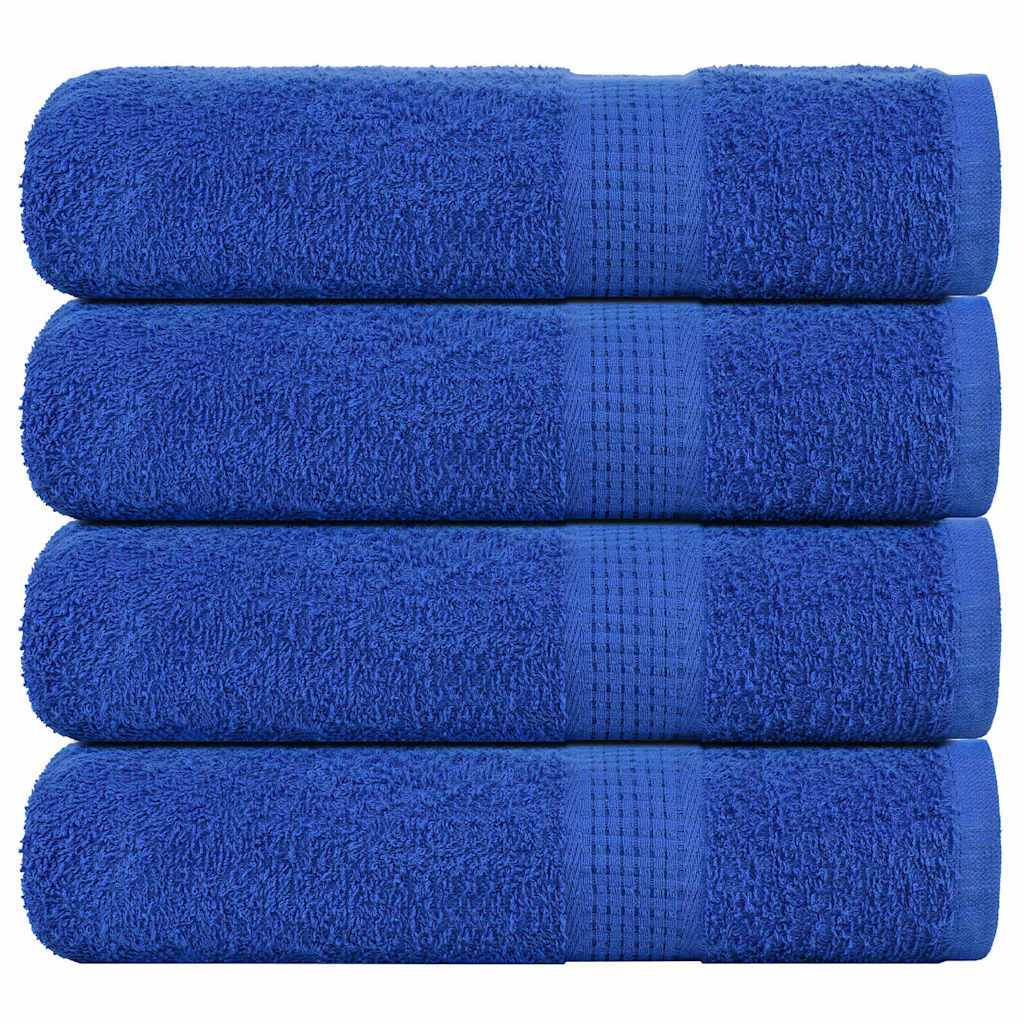 Toalhas de banho frogn 4 pcs 70x140 cm 360 g/m² azul
