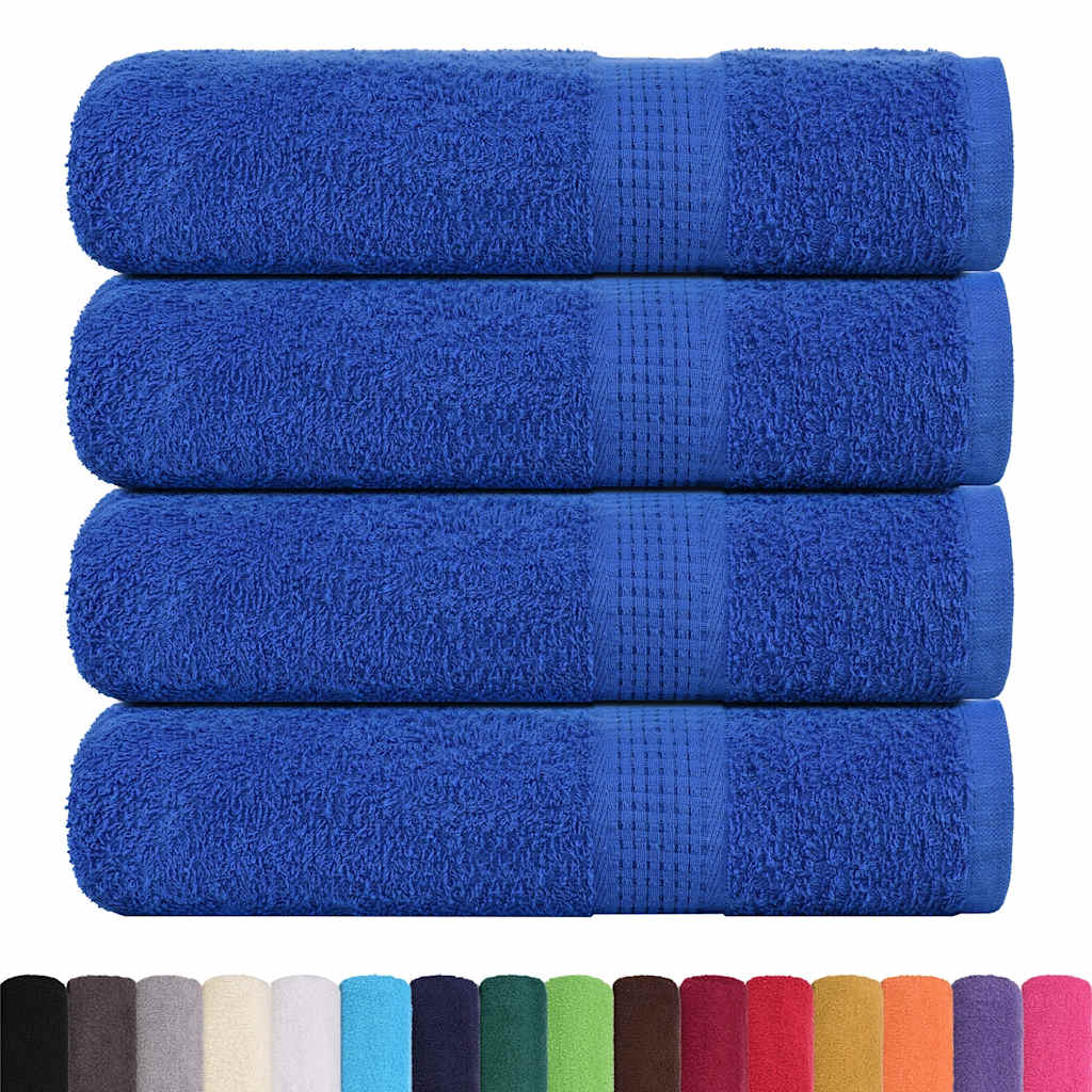 Toalhas de banho frogn 4 pcs 70x140 cm 360 g/m² azul