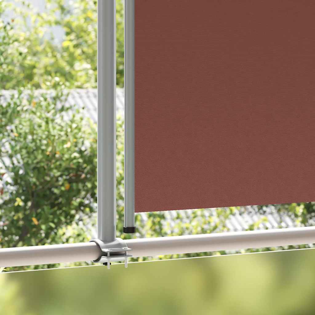 Toldo lateral retrátil para pátio 160x300 cm castanho