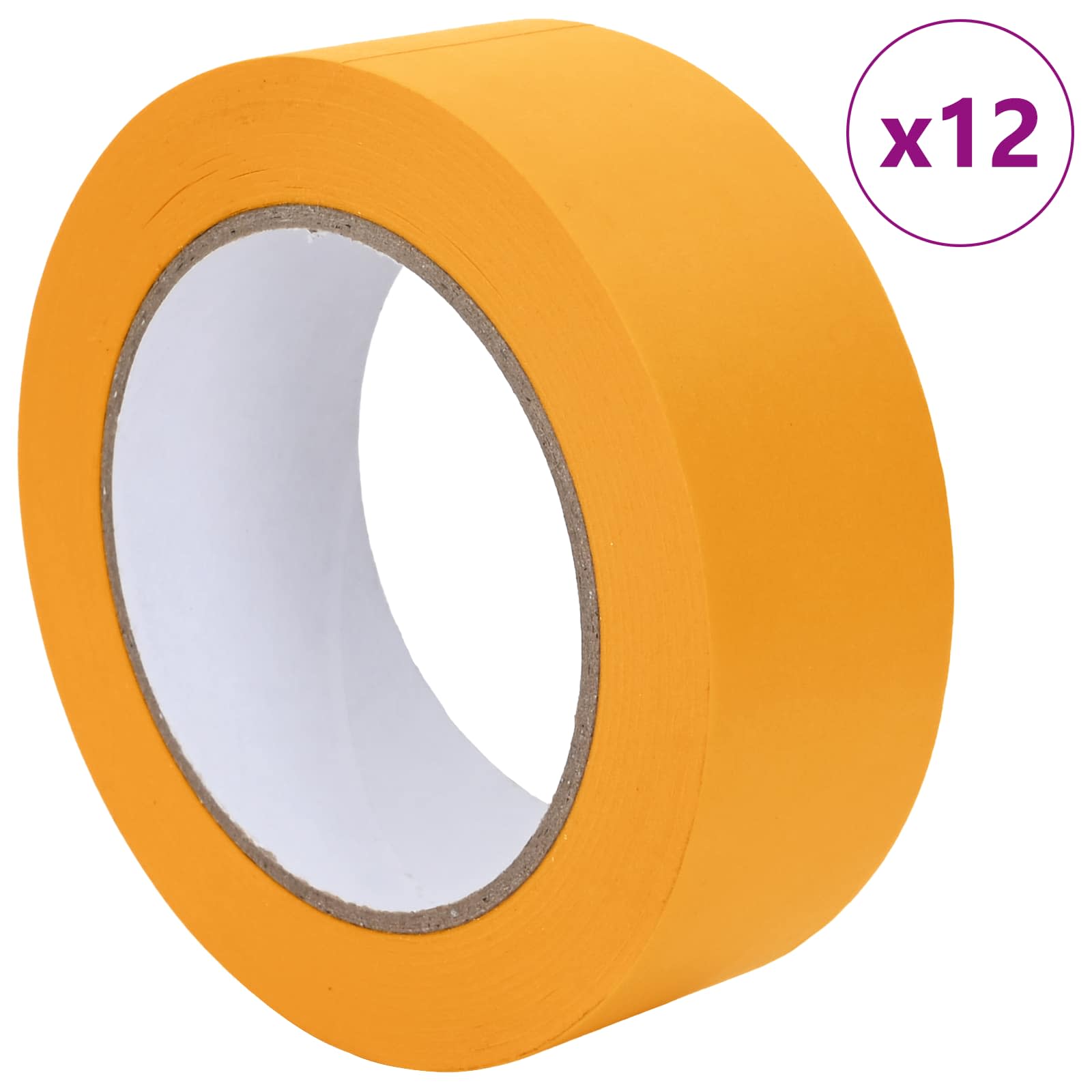 Fitas de máscara para pintores 12 unid. amarelo 38mm x 50m