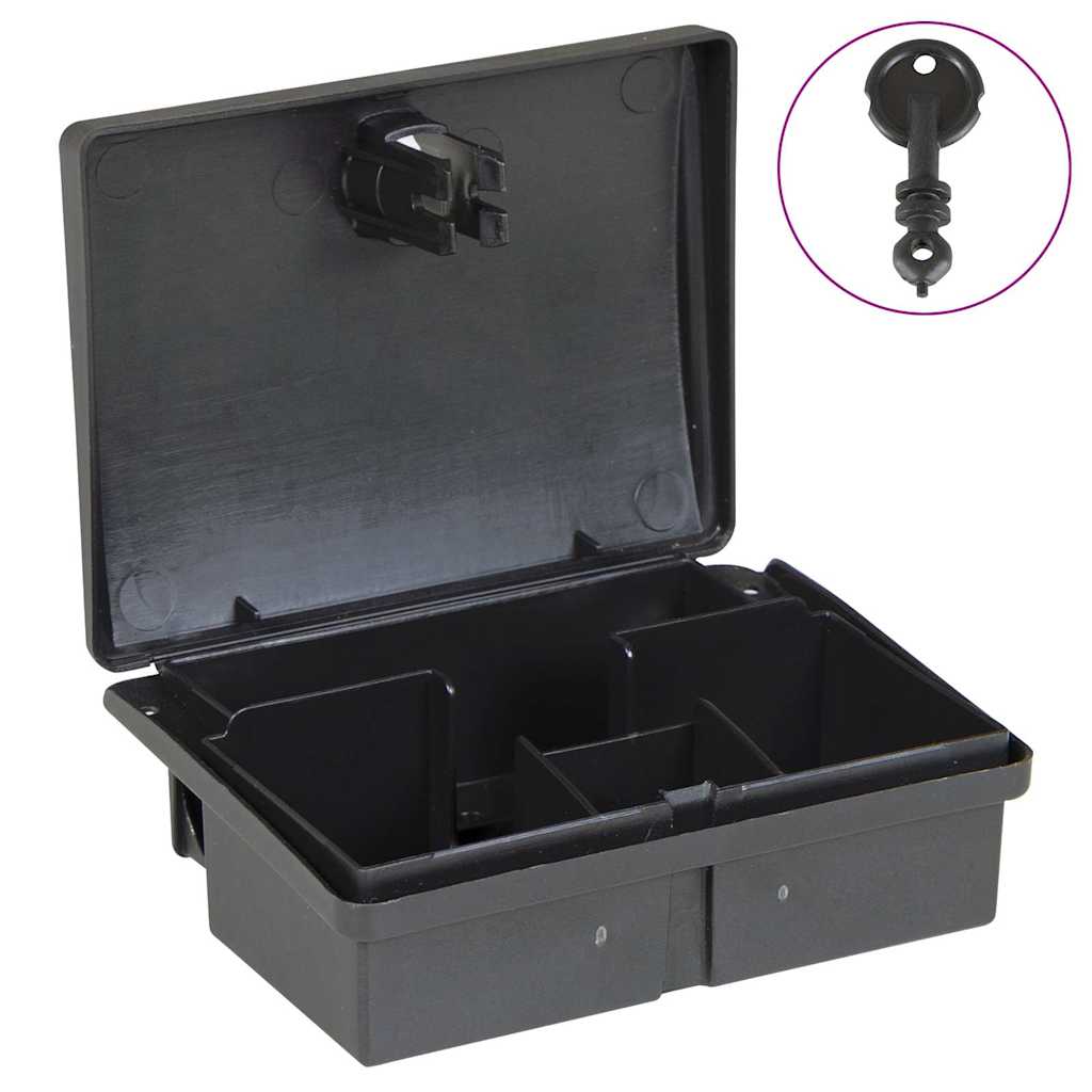 Armadilhas para ratos 10 pcs preto 13x10x4 cm