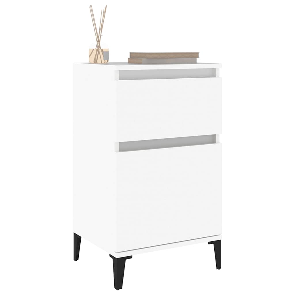 Mesa de cabeceira 40x35x70 cm branco