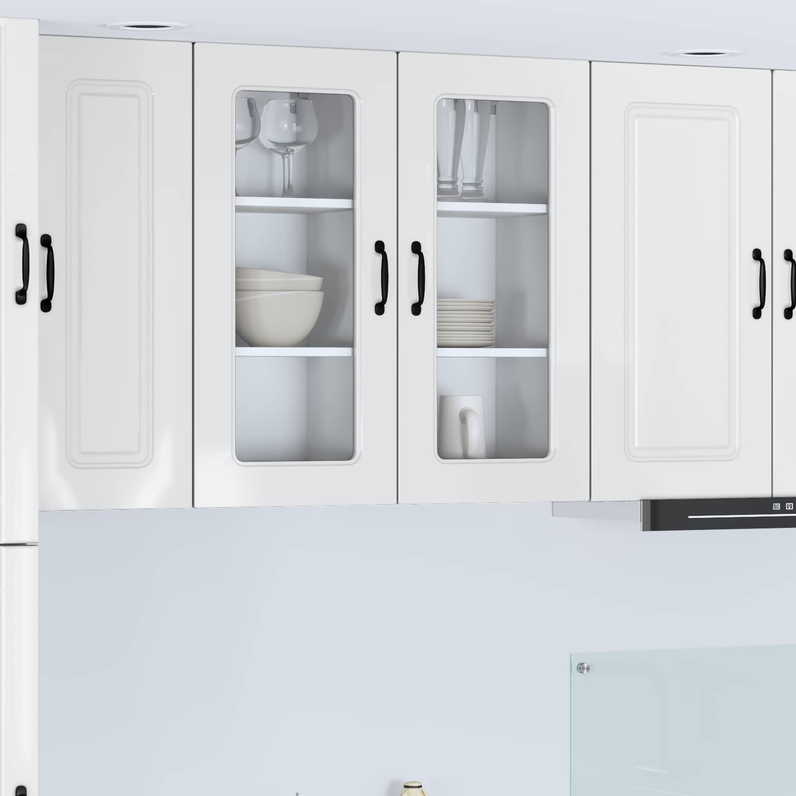 Painel de lava-louça kalmar 2 unid. branco brilhante
