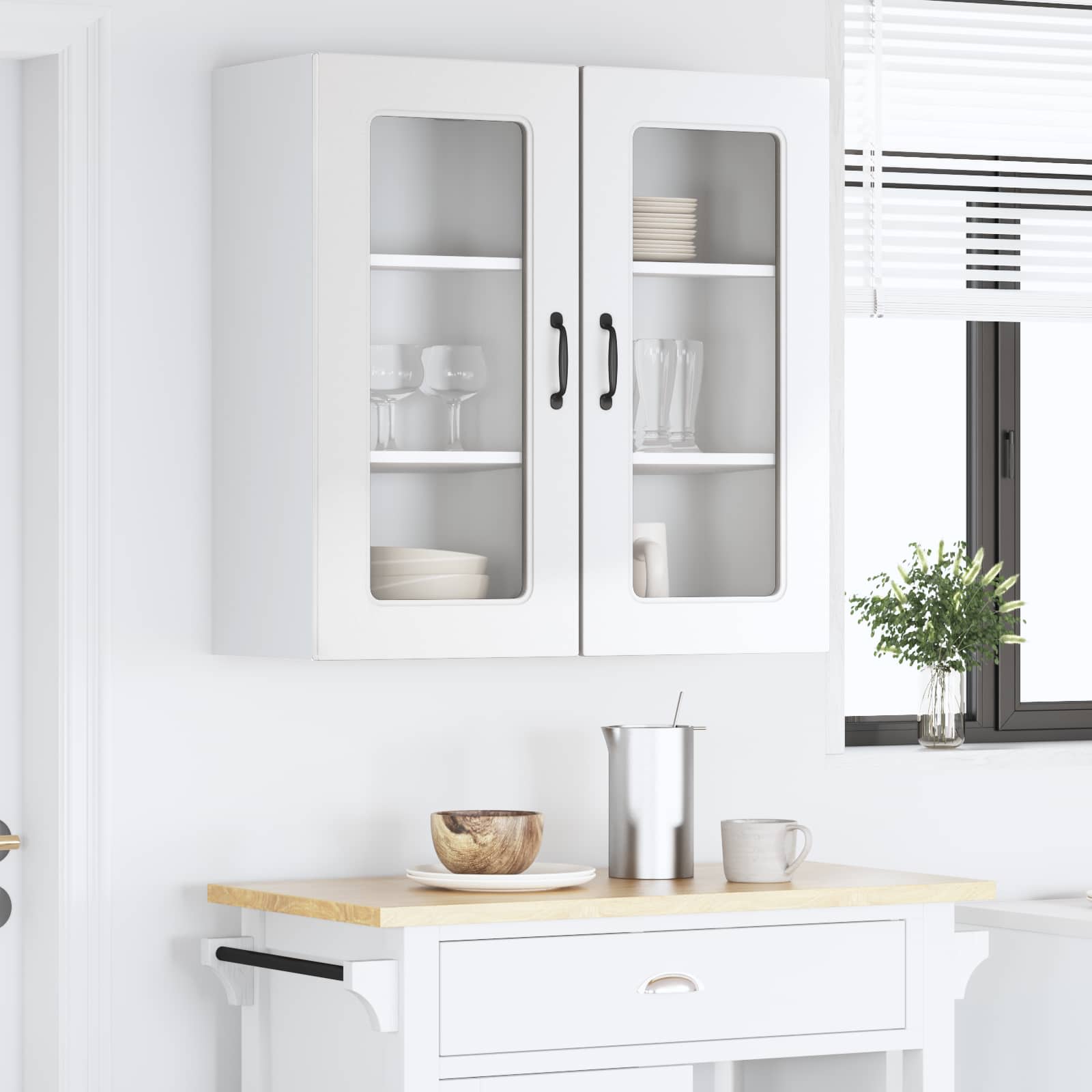 Painel de lava-louça kalmar 2 unid. branco brilhante