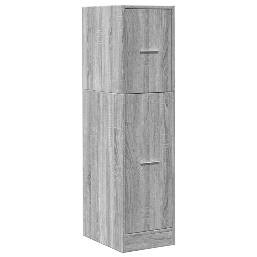 Móvel boticário 30x41x118 cm derivados madeira cinzento sonoma