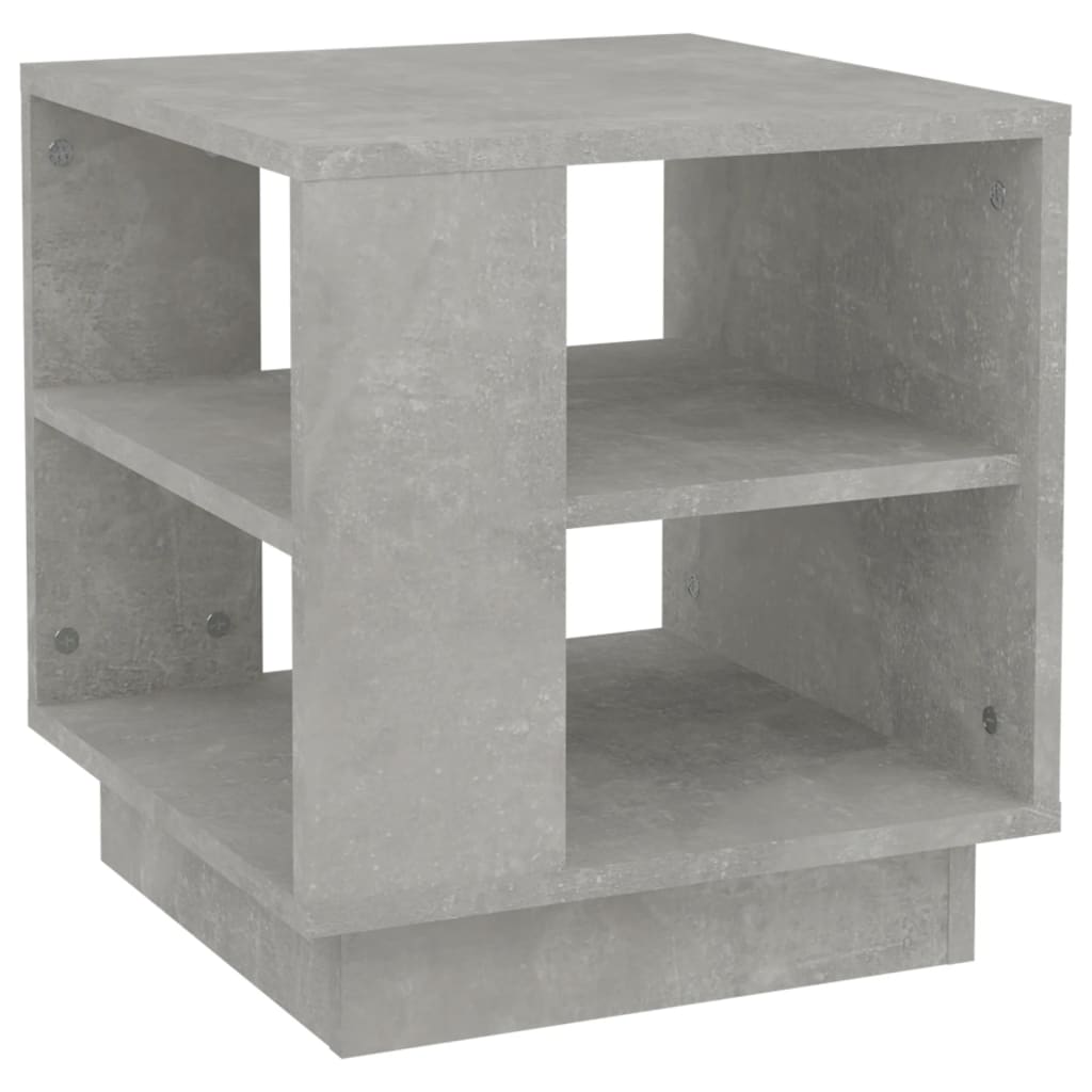 Mesa de centro 40x40x43 cm madeira processada cinza cimento