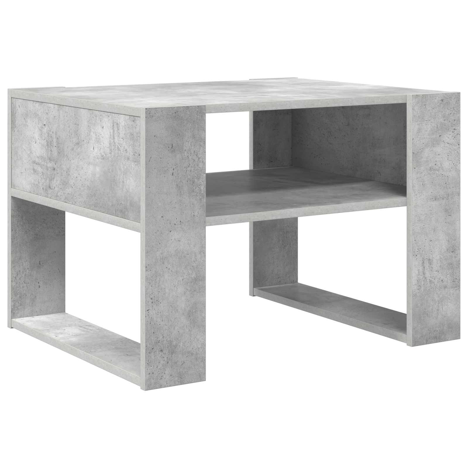 Mesa de centro cinzento 66 x 53 x 45 cm derivados de madeira